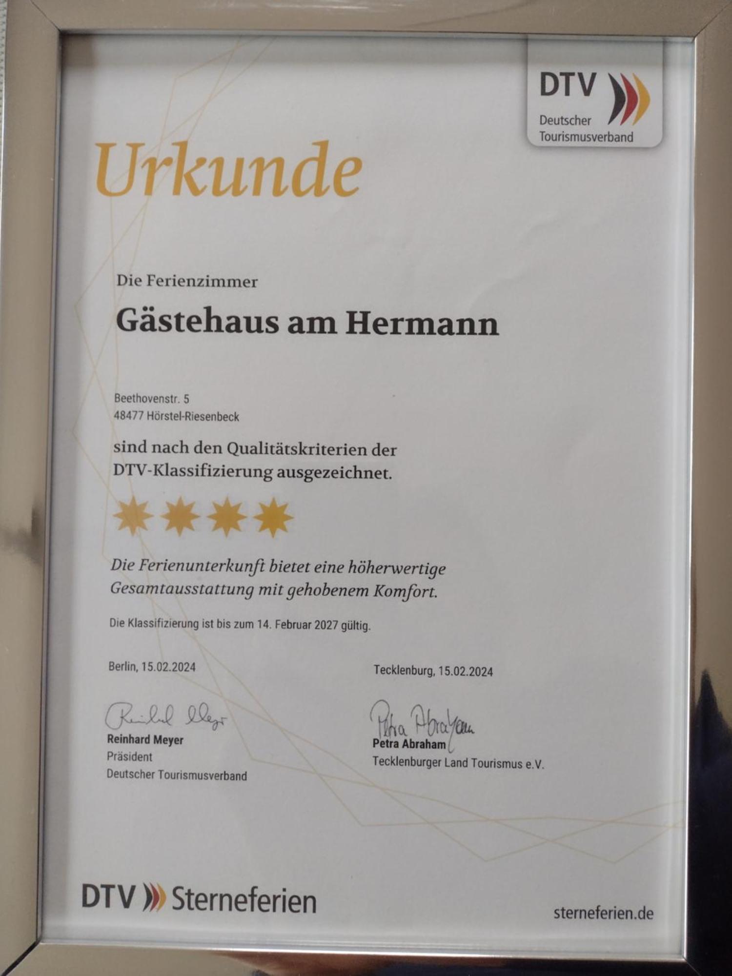 Gaestehaus Am Hermann Hörstel 外观 照片