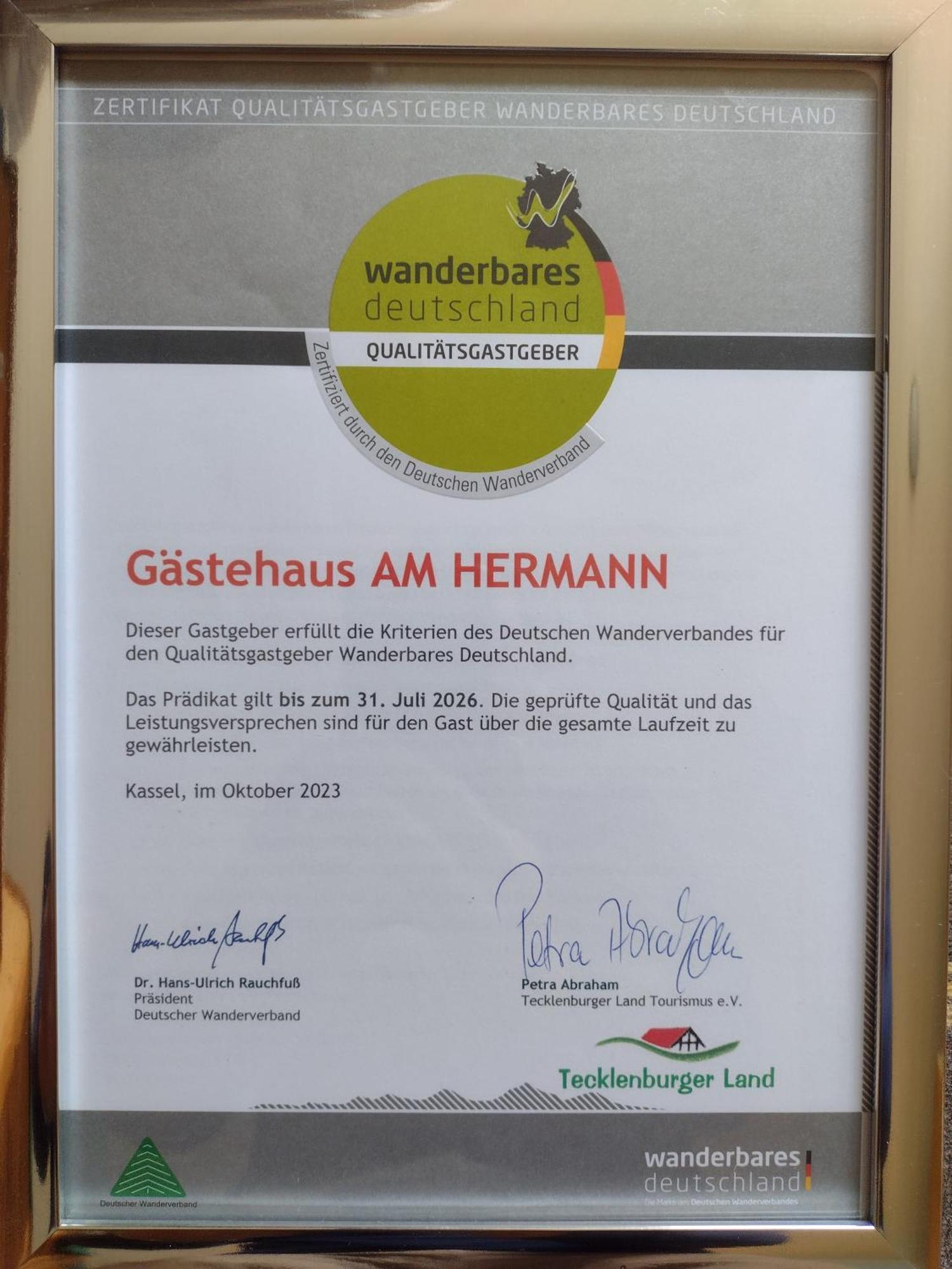 Gaestehaus Am Hermann Hörstel 外观 照片